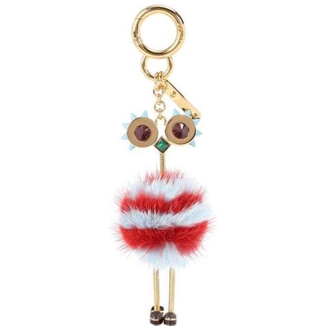 fendi fur bag charm.